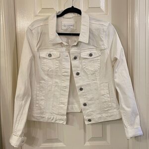 LOFT white Denim Jacket